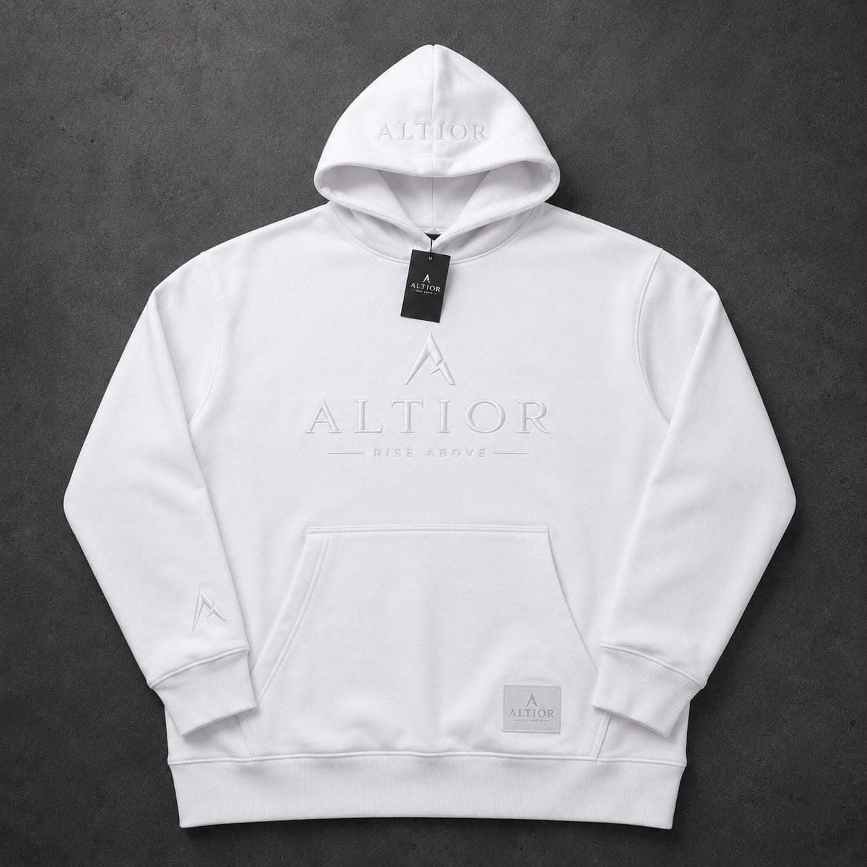 ALTIOR Ascend Tracksuit Set hoodie — ASCEND Halo Set (White / Gold)